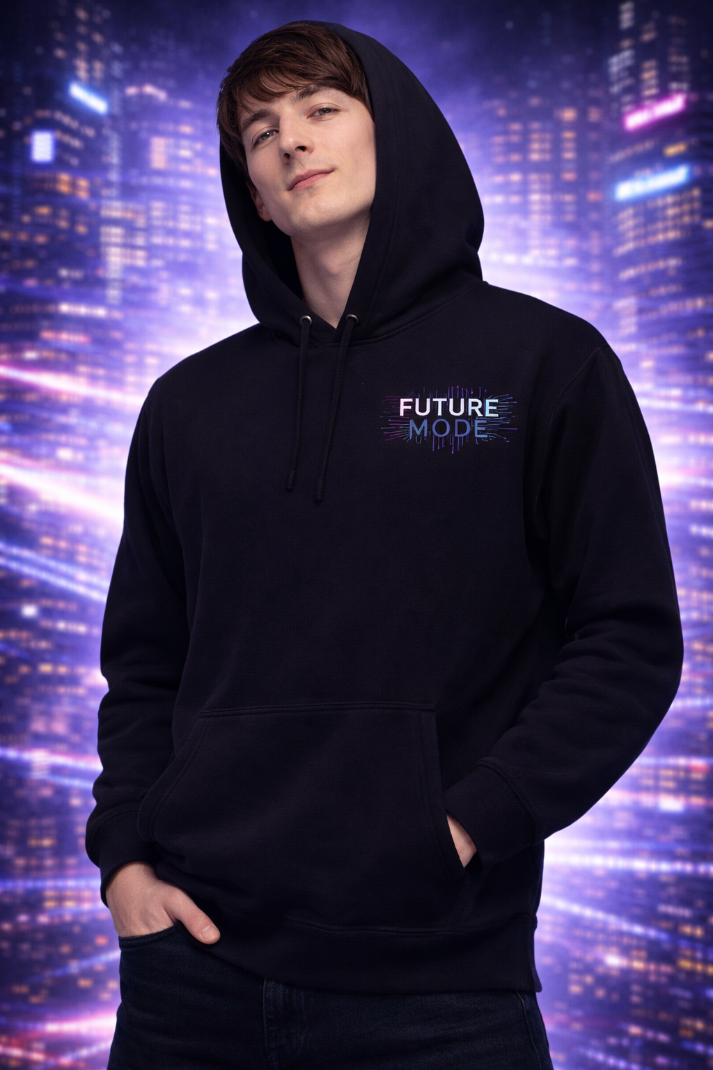 Future Mode Oversized Hoodie – Energy Core Design