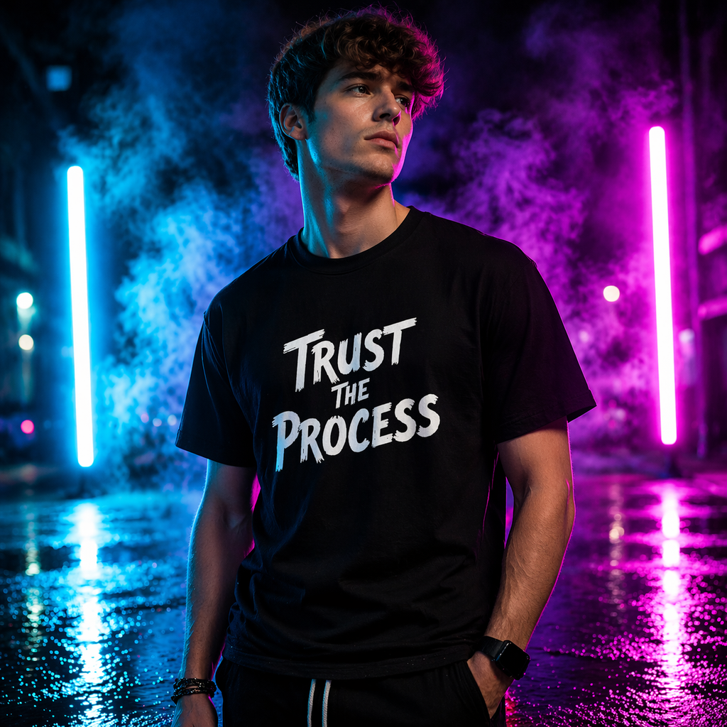 D212- Unisex T-Shirt – “TRUST THE PROCESS” Design