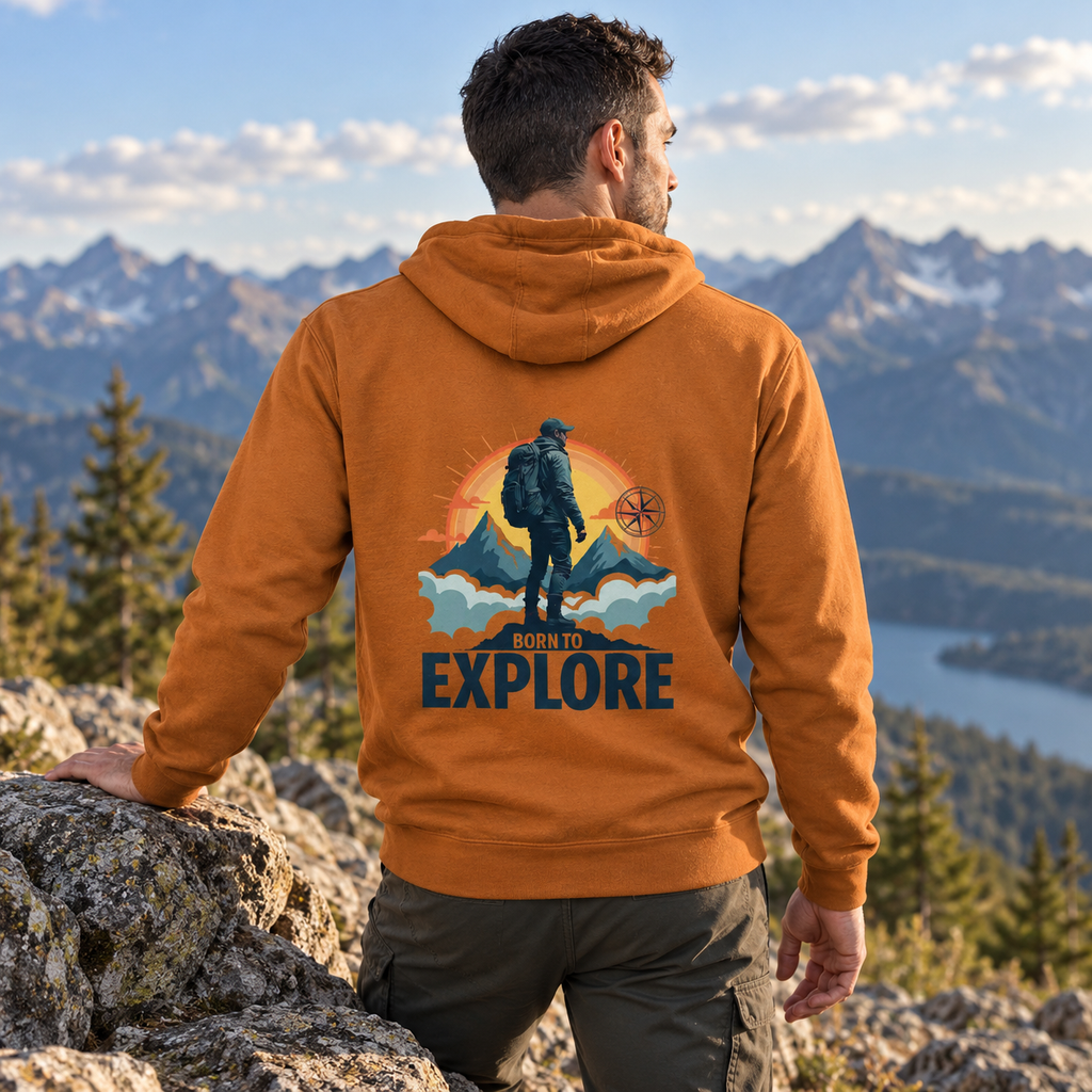 BORN TO EXPLORE – Unisex Hoodie