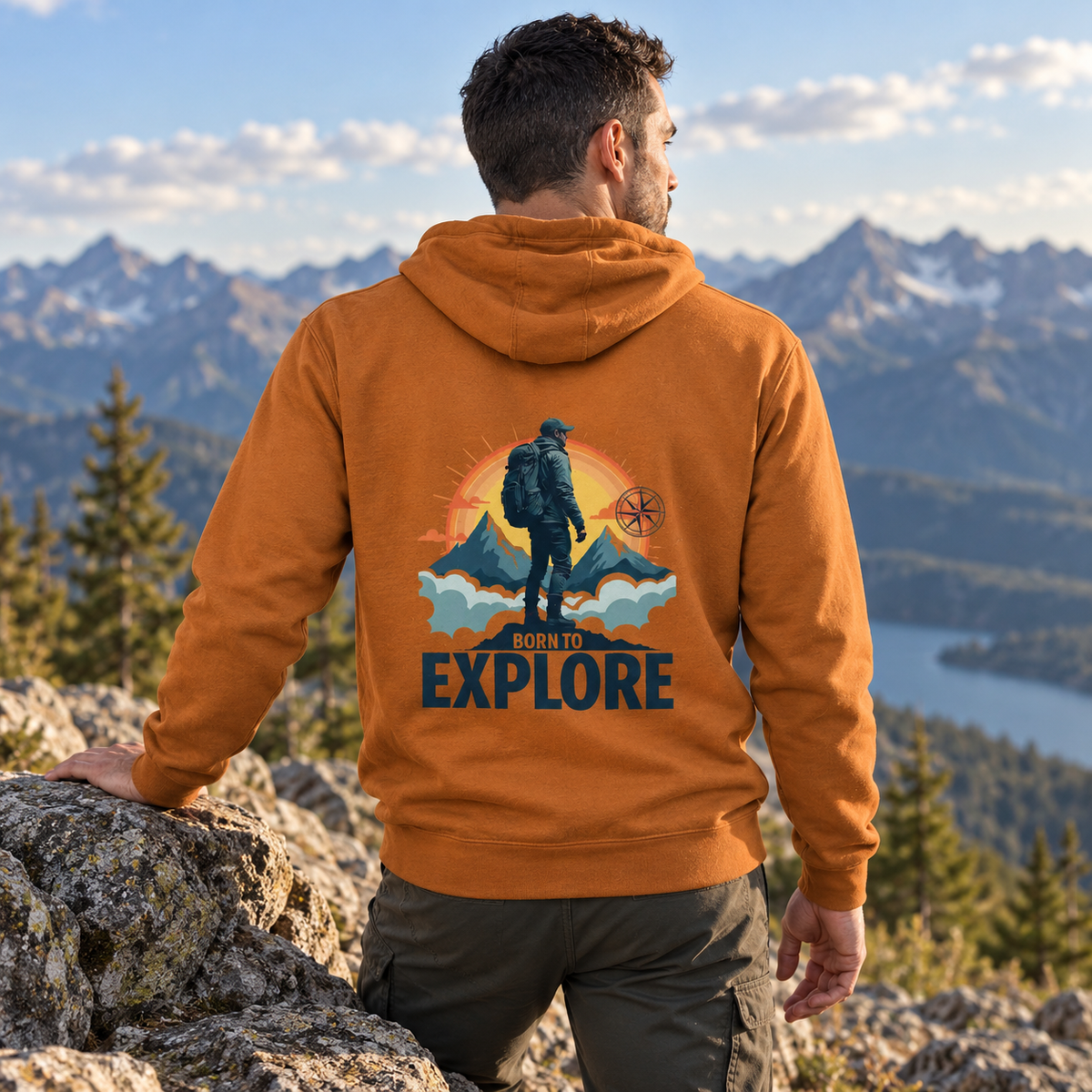 BORN TO EXPLORE – Unisex Hoodie