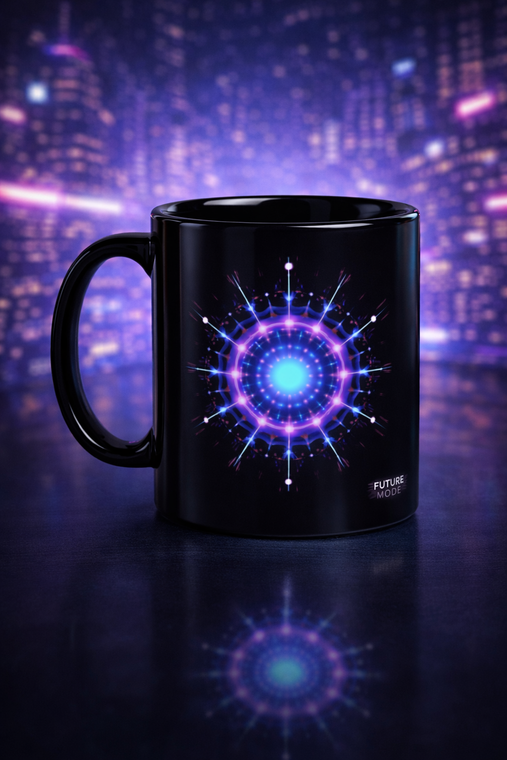 Future Mode Quantum Core Mug – Futuristic AI Design