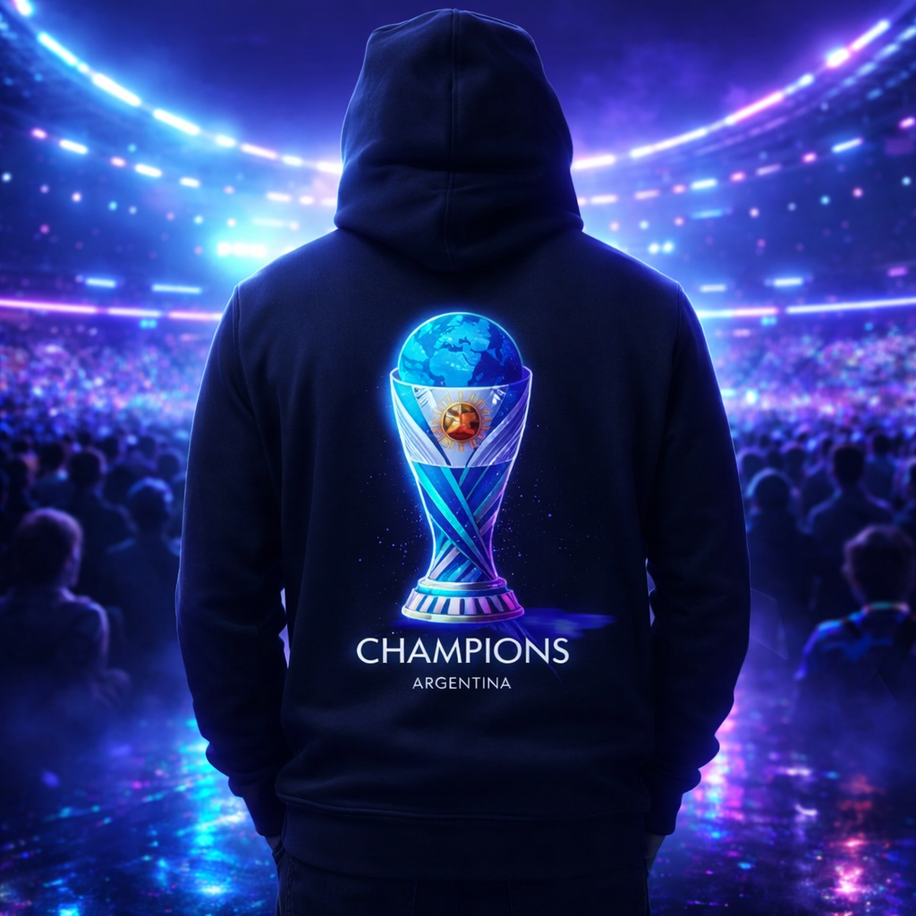 D258-Unisex Hoodie-Argentina Future Mode Hoodie – The Beautiful Game Edition