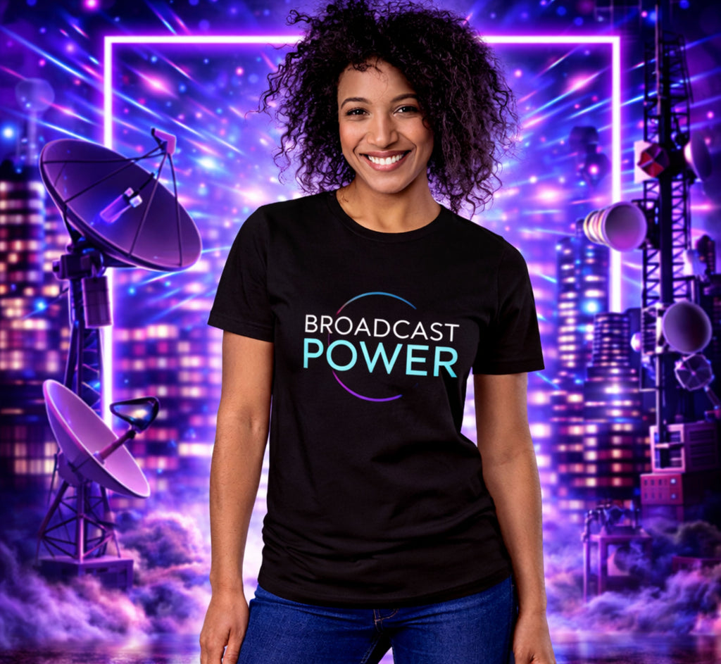 D112-Unisex T-Shirt - "BROADCAST POWER" Design