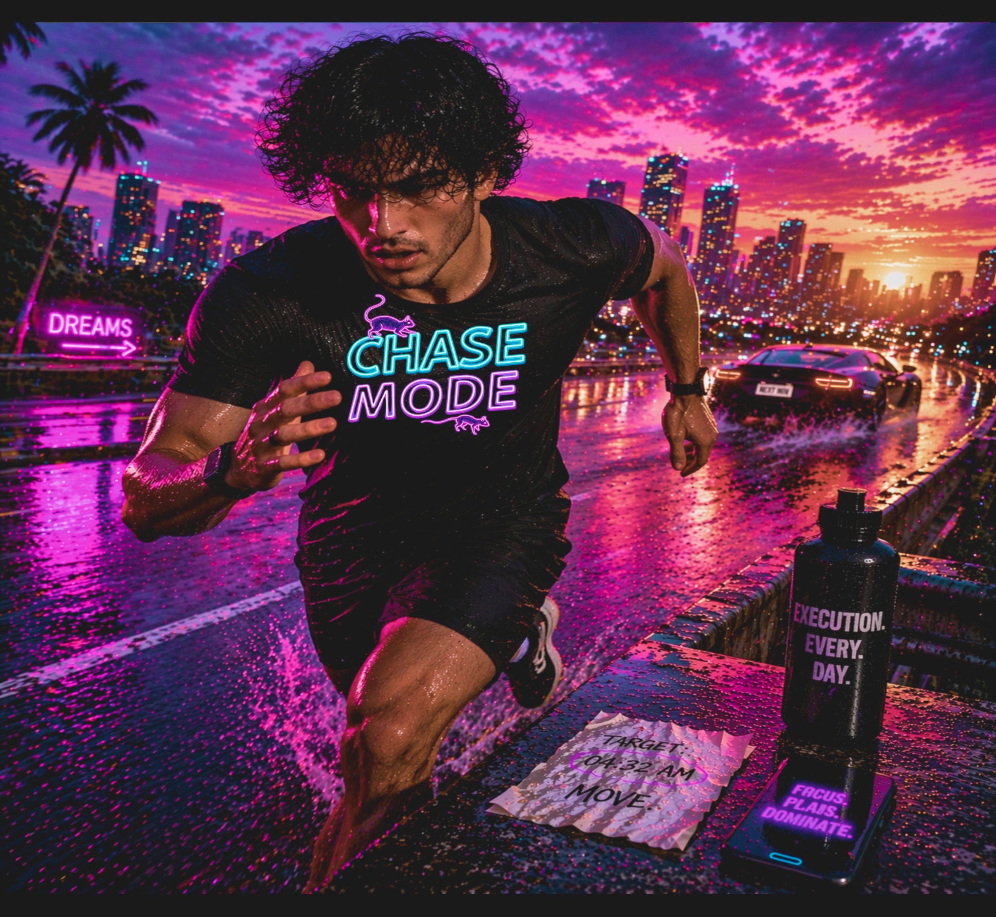 D082-Unisex t-shirt - Futuristic CHASE MODE