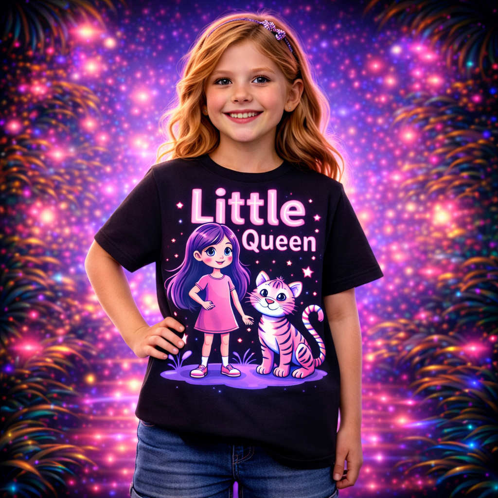 D274-Youth classic tee-"LITTLE QUEEN"