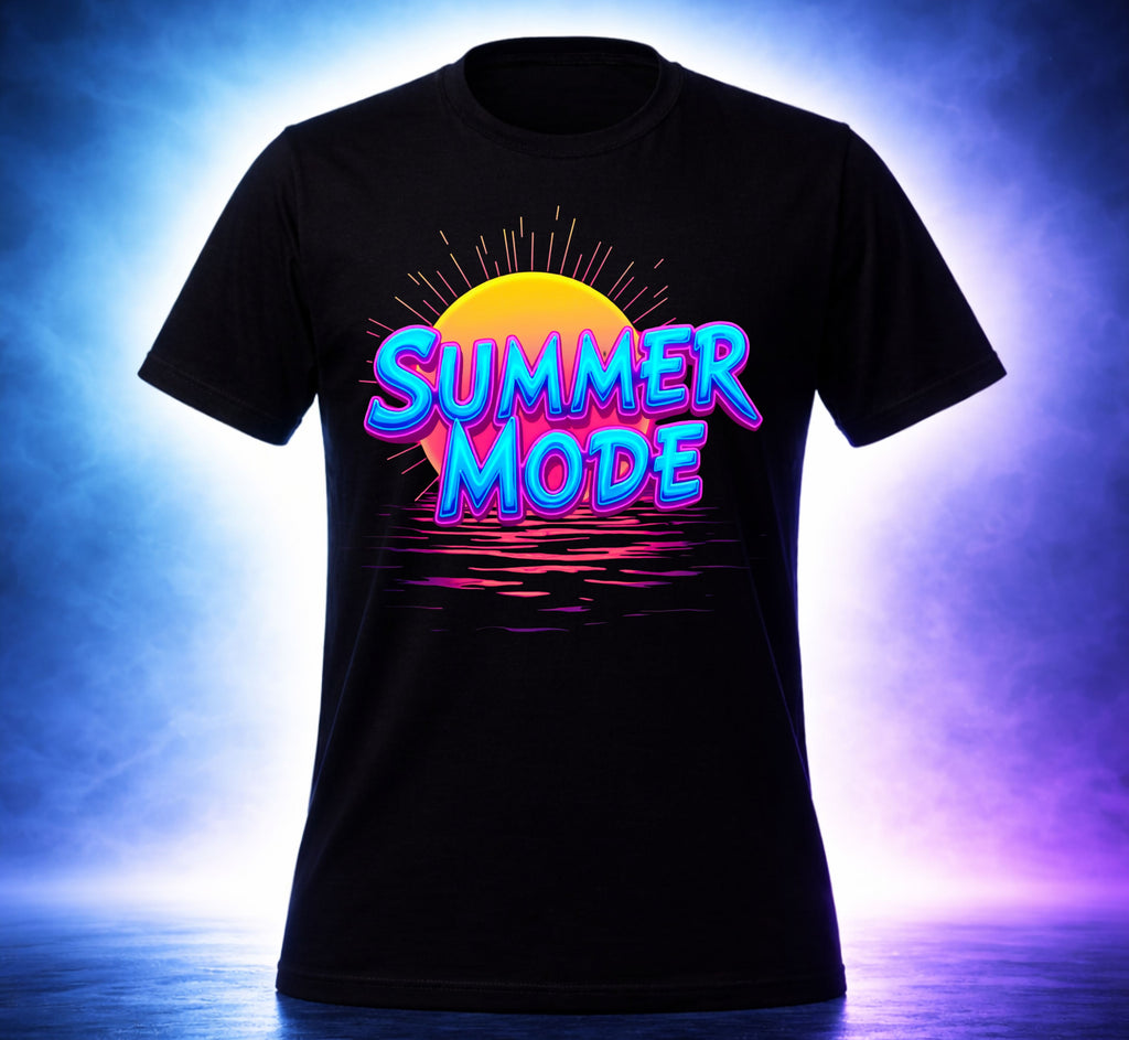 D062-Unisex t-shirt  -"SUMMER MODE" Design