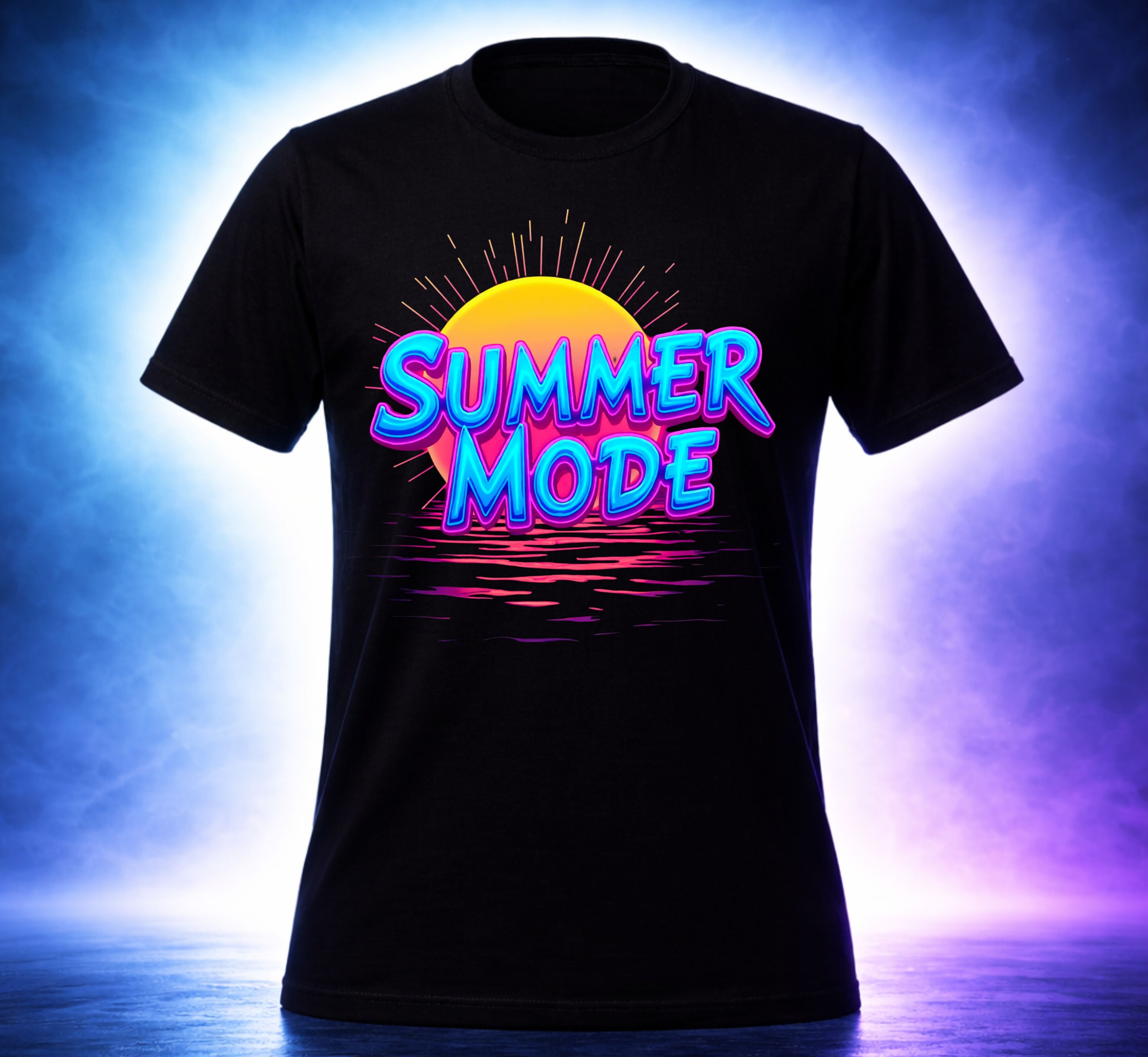 D062-Unisex t-shirt  -"SUMMER MODE" Design