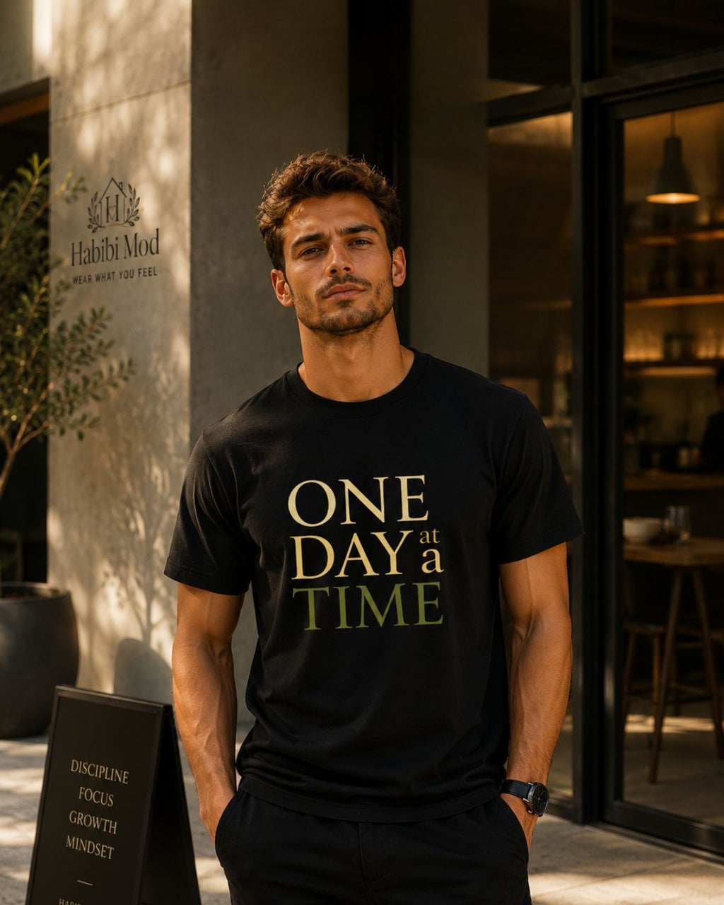 DM001 - ONE DAY at a TIME Tee