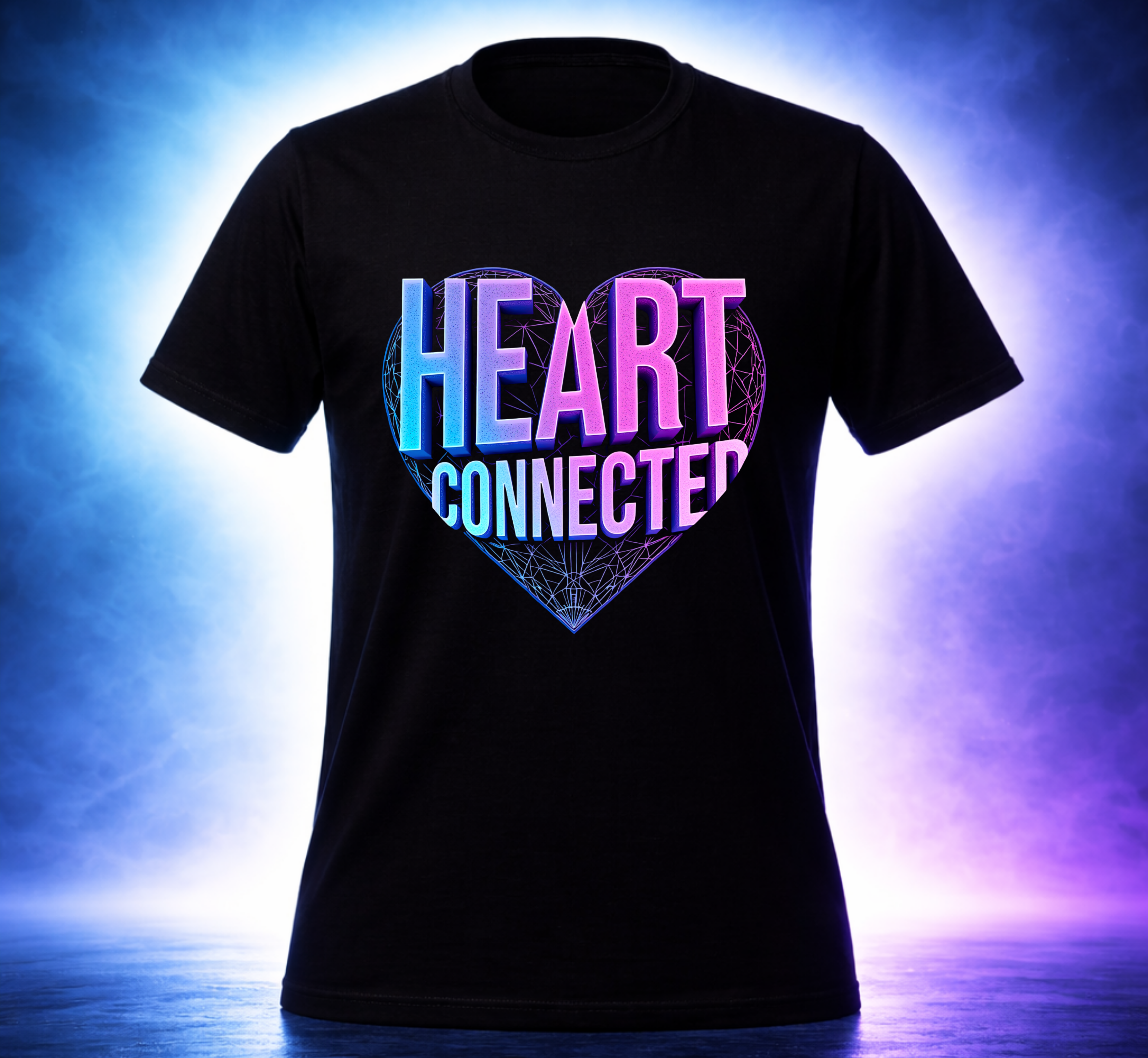 D188-Unisex T-Shirt - "HEART CONNECTED" Design