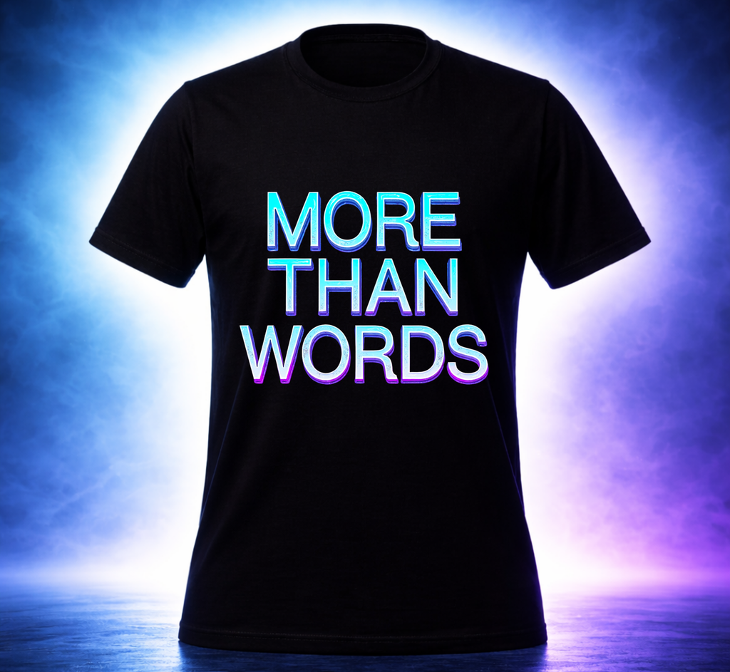 D191-Unisex T-Shirt - "MORE THAN WORDS" Design