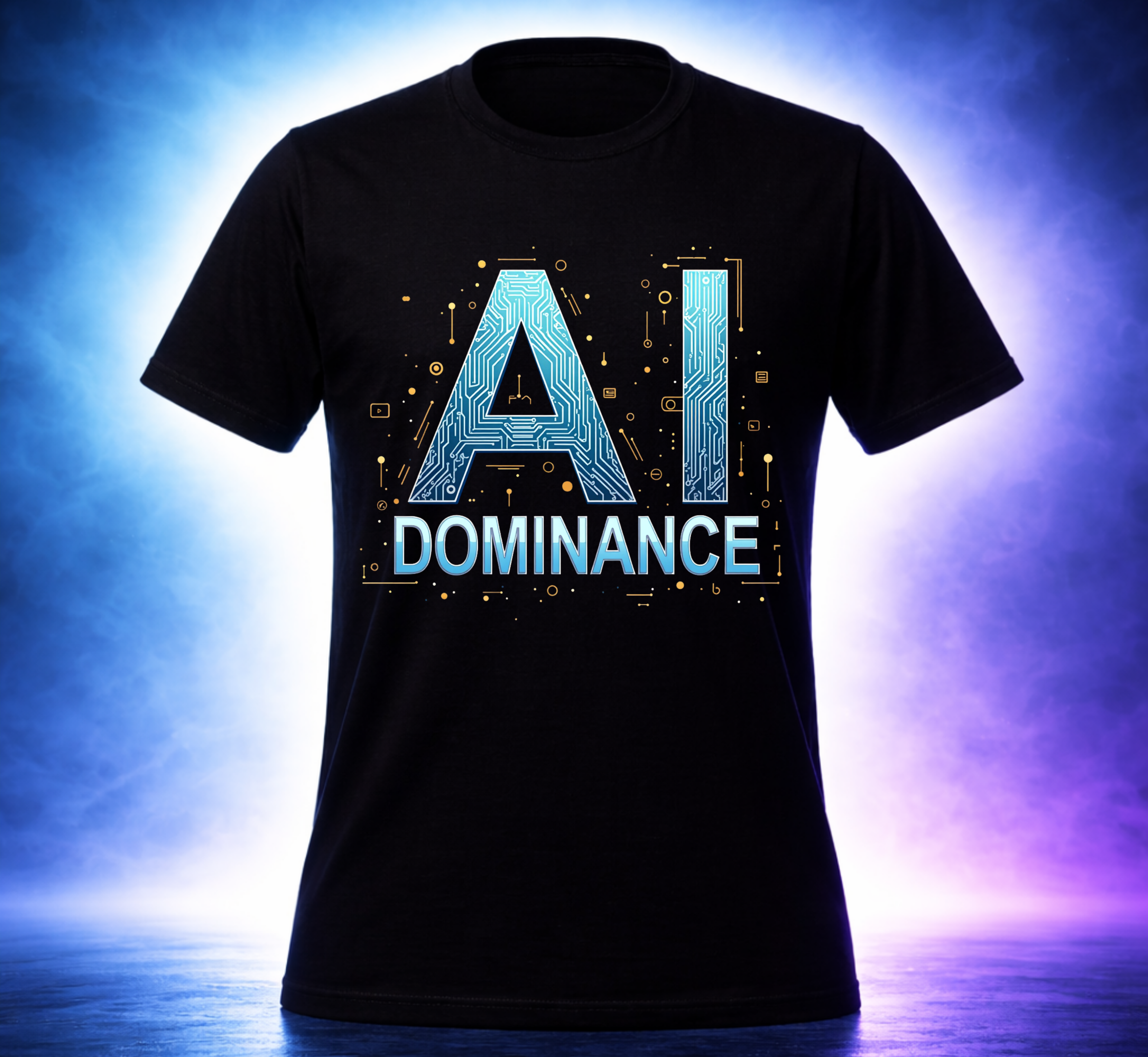 D008-Unisex T-Shirt -AI DOMINANCE" Design