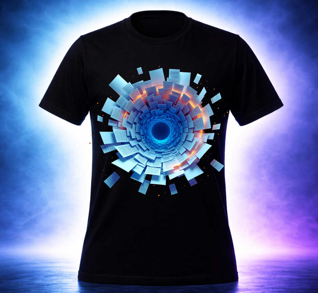 D099-Unisex T-Shirt - "DOCUMENTS VORTEX" Design