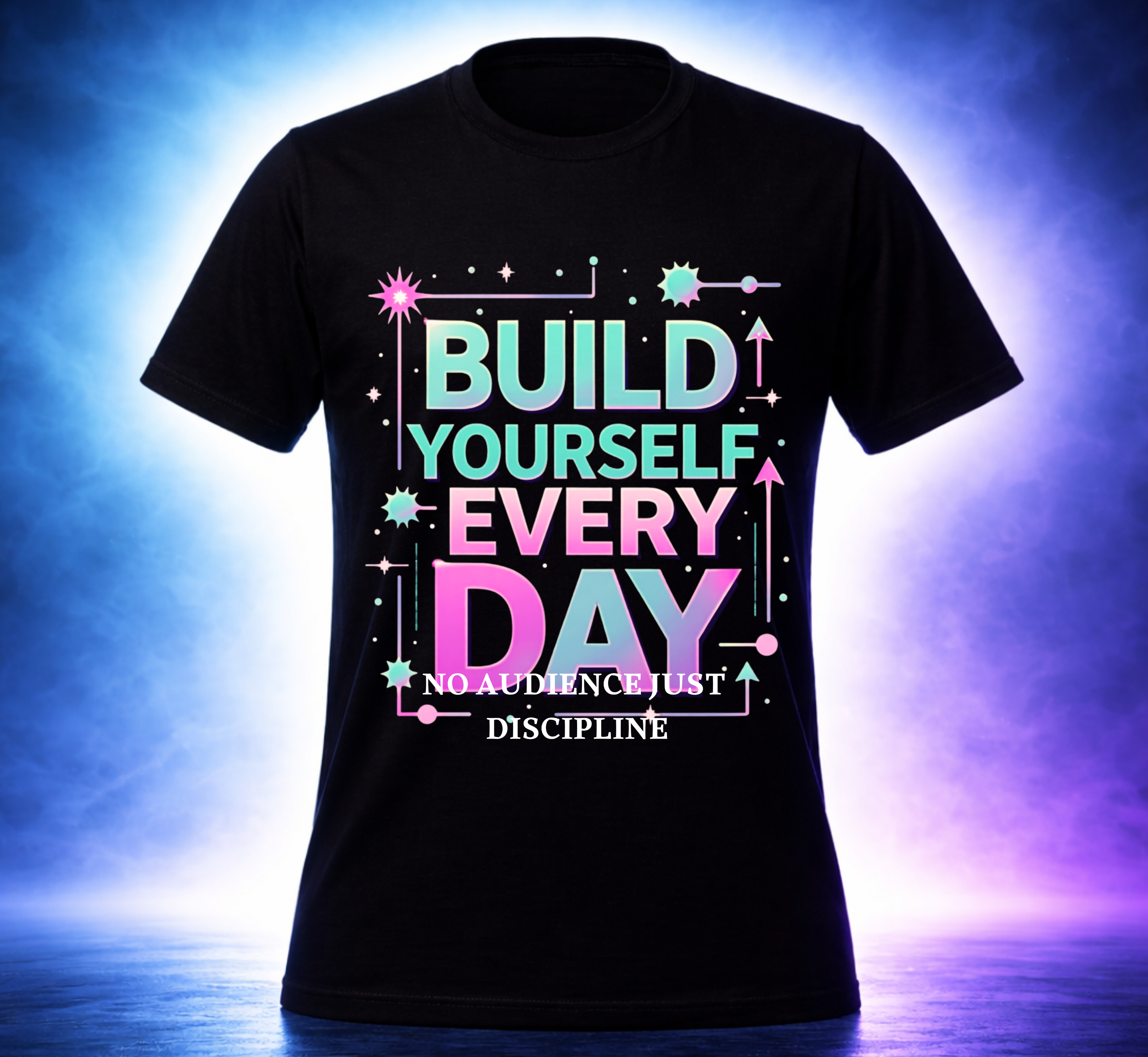 D287-Unisex T-Shirt –"BUILD YOURSELF EVERY DAY” Design