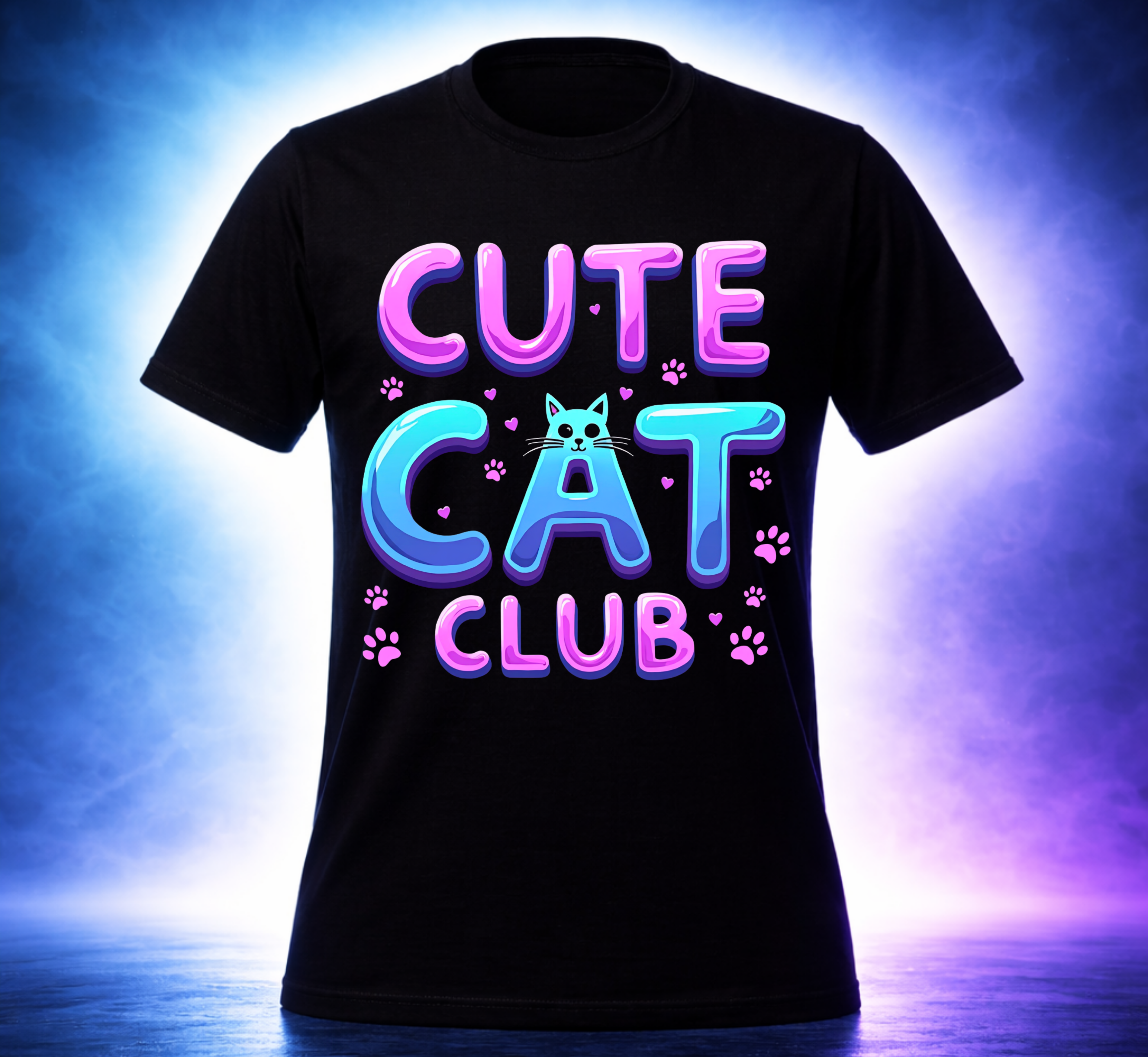 Unisex -  CUTE CAT CLUB TEE