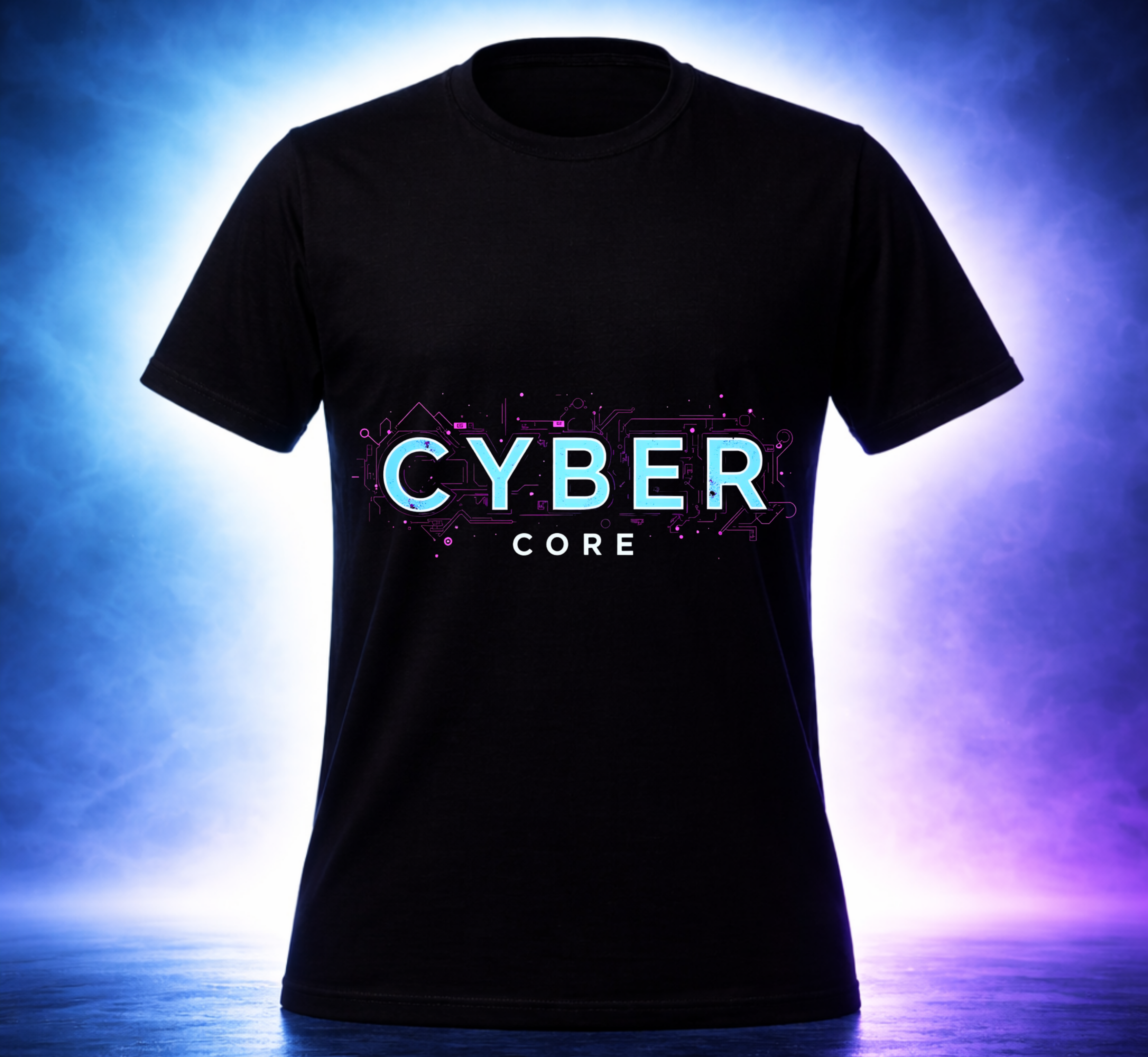 D010-Unisex T-Shirt - "CYBER CORE" Design