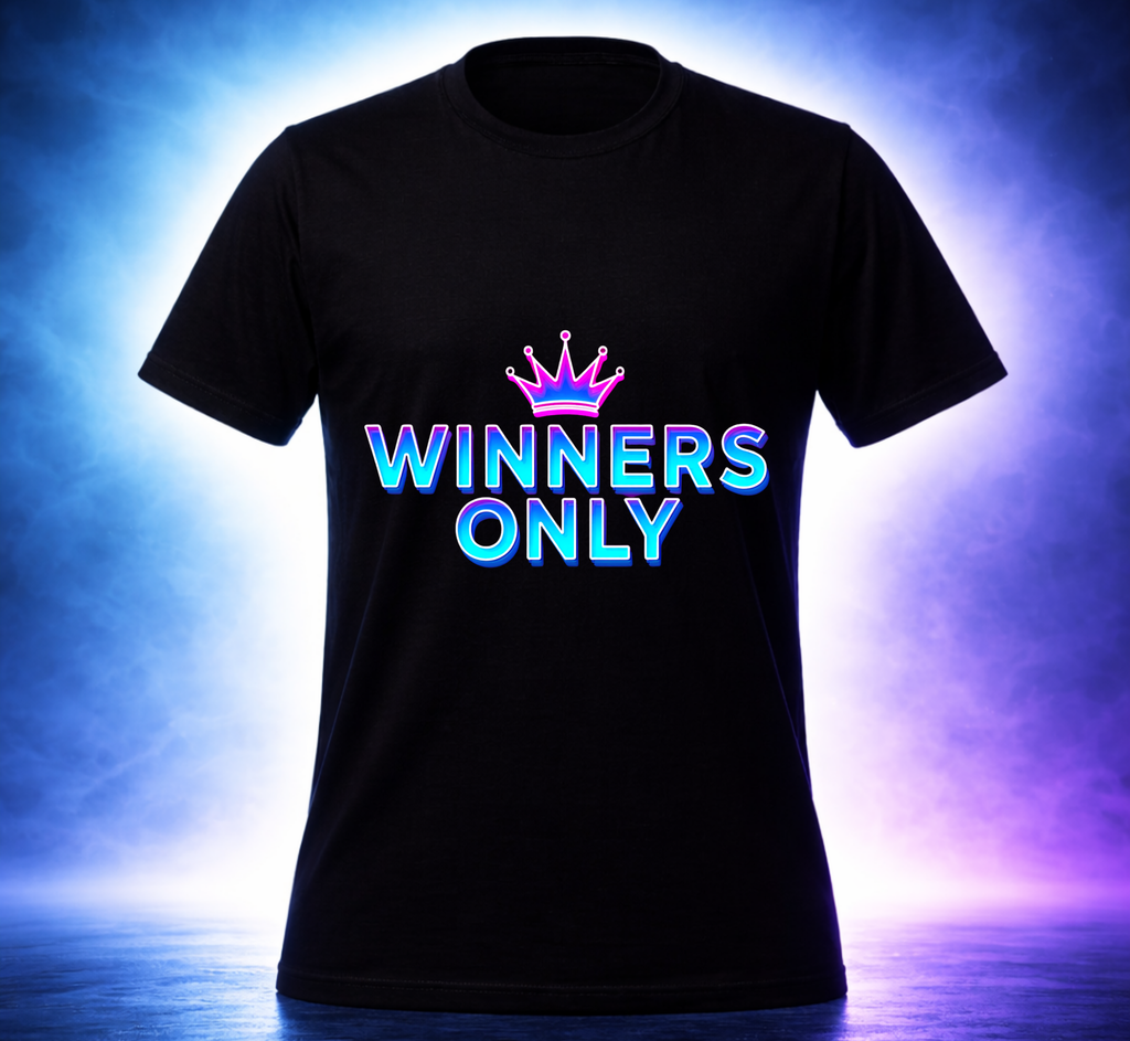 D085-Unisex T-Shirt - "WINNERS ONLY"