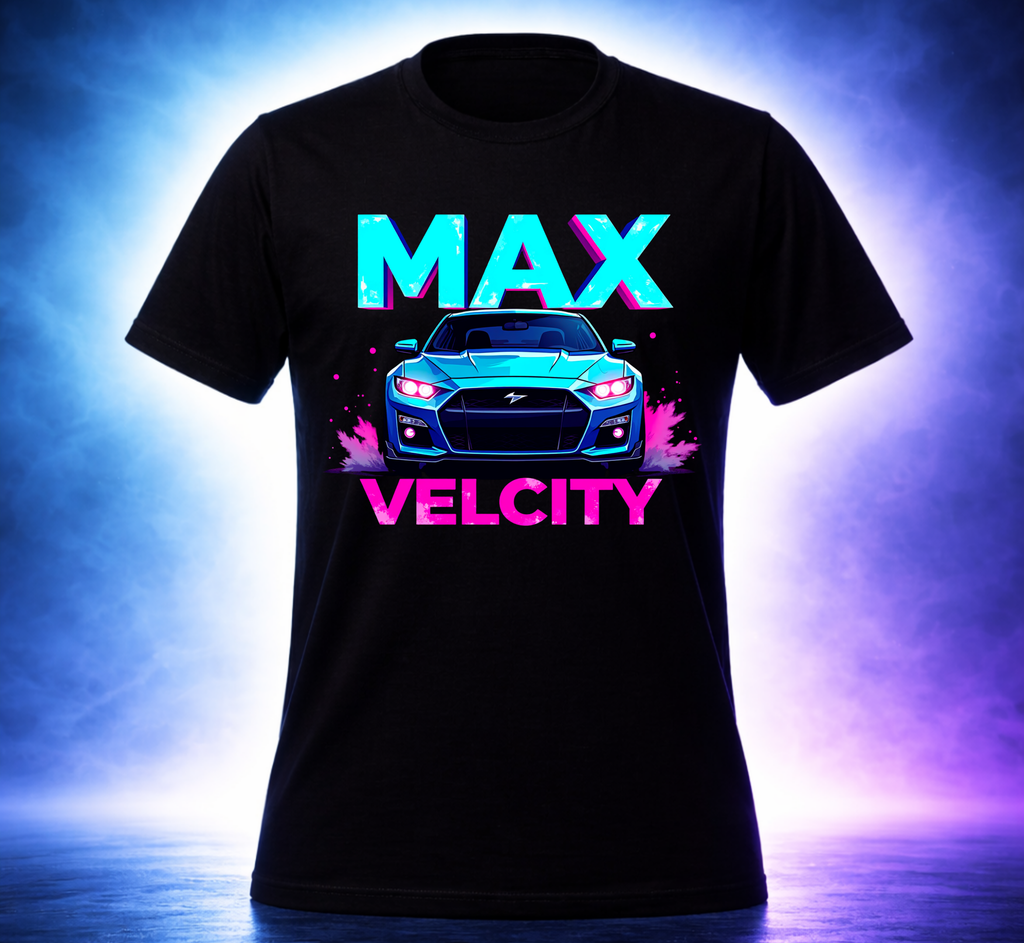 D202-Unisex t-shirt - "MAX VELOCITY" Design