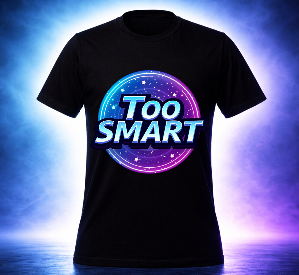 D013-Unisex T-Shirt - "TOO SMART" Design