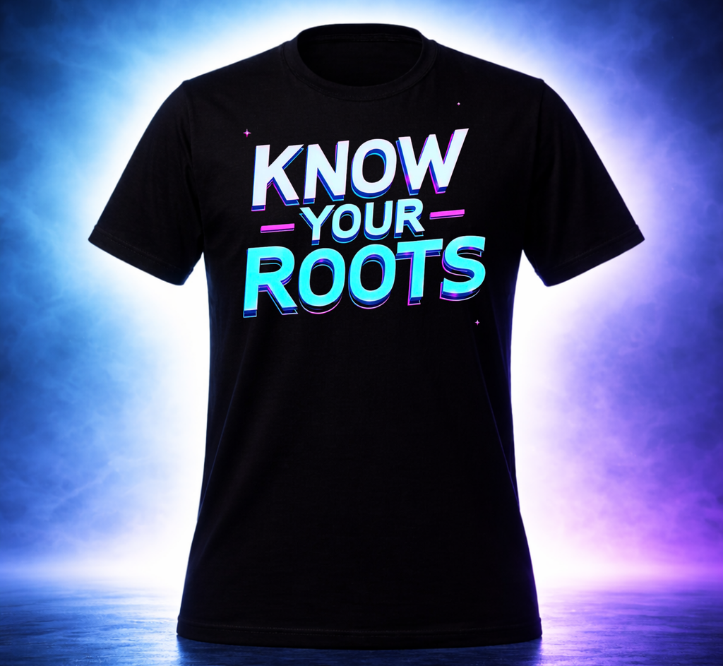 D107-Unisex T-Shirt - "KNOW YOUR ROOTS" Design