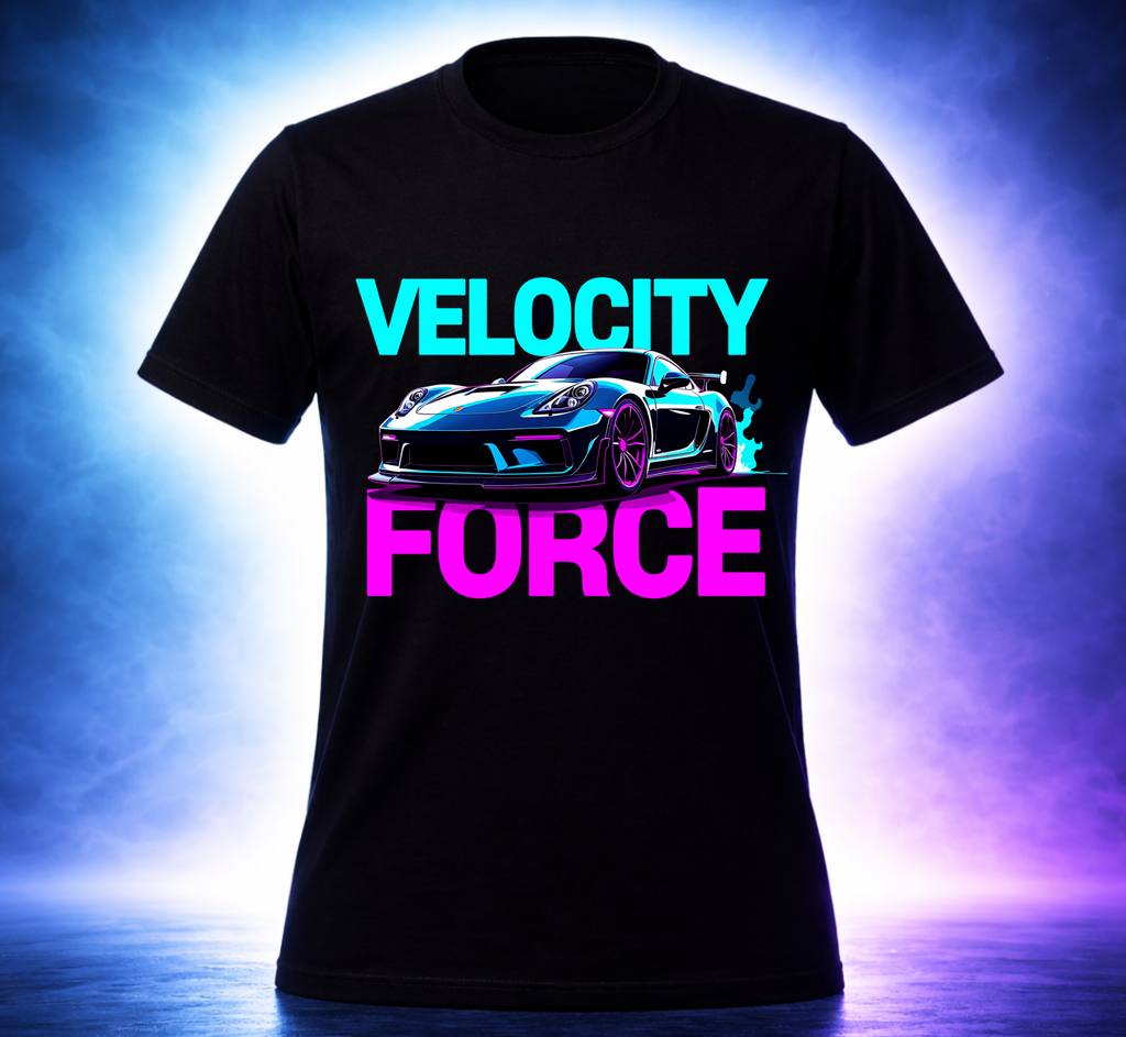 D203-Unisex t-shirt - "VELOCITY FORCE" Design