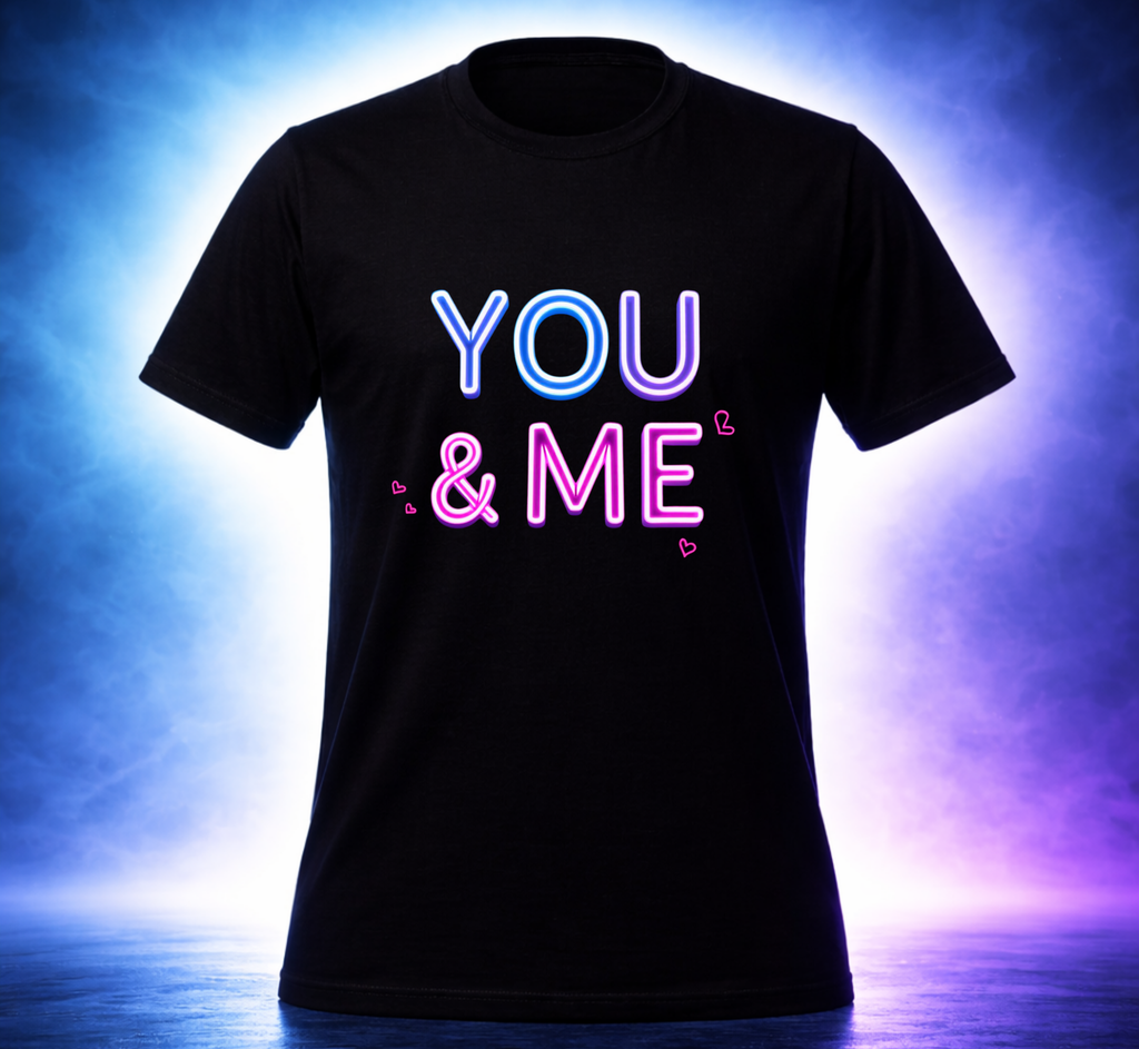 D189-Unisex T-Shirt - "YOU & ME" Design