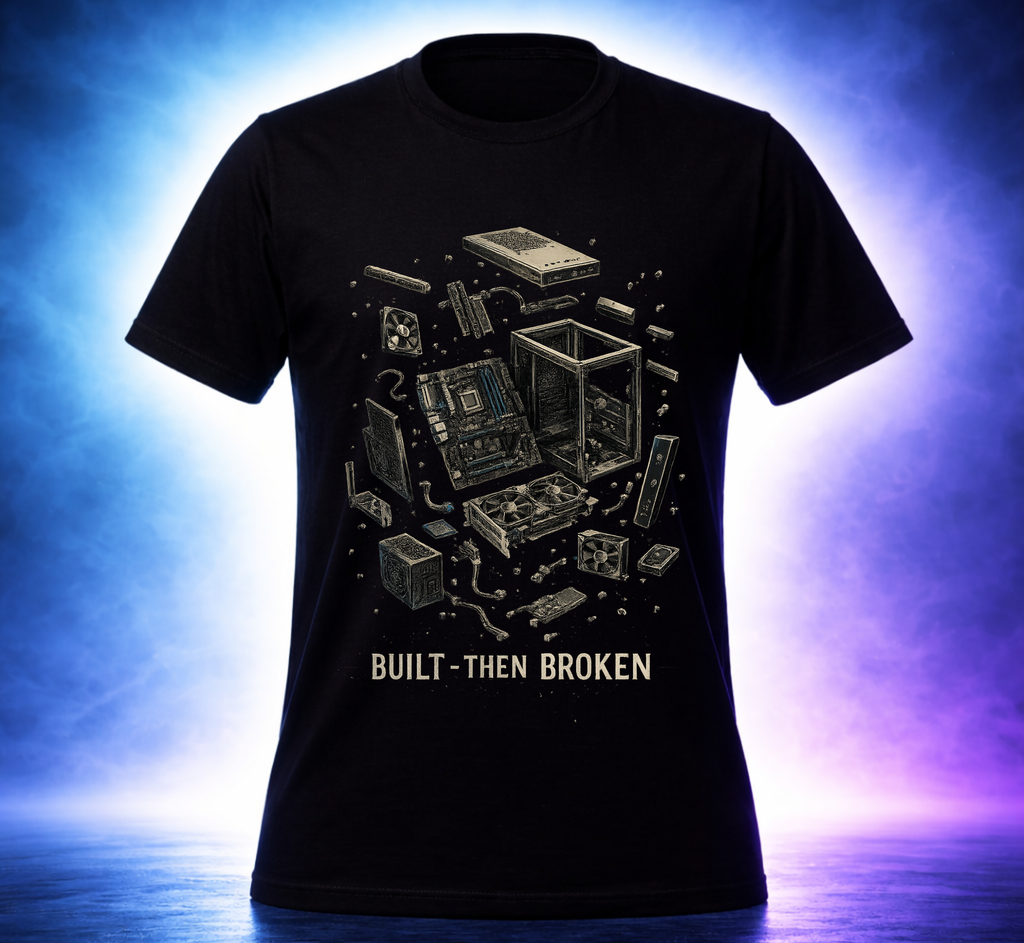 D346-Unisex T-Shirt –"BUILT WHAT BROKEN” Design
