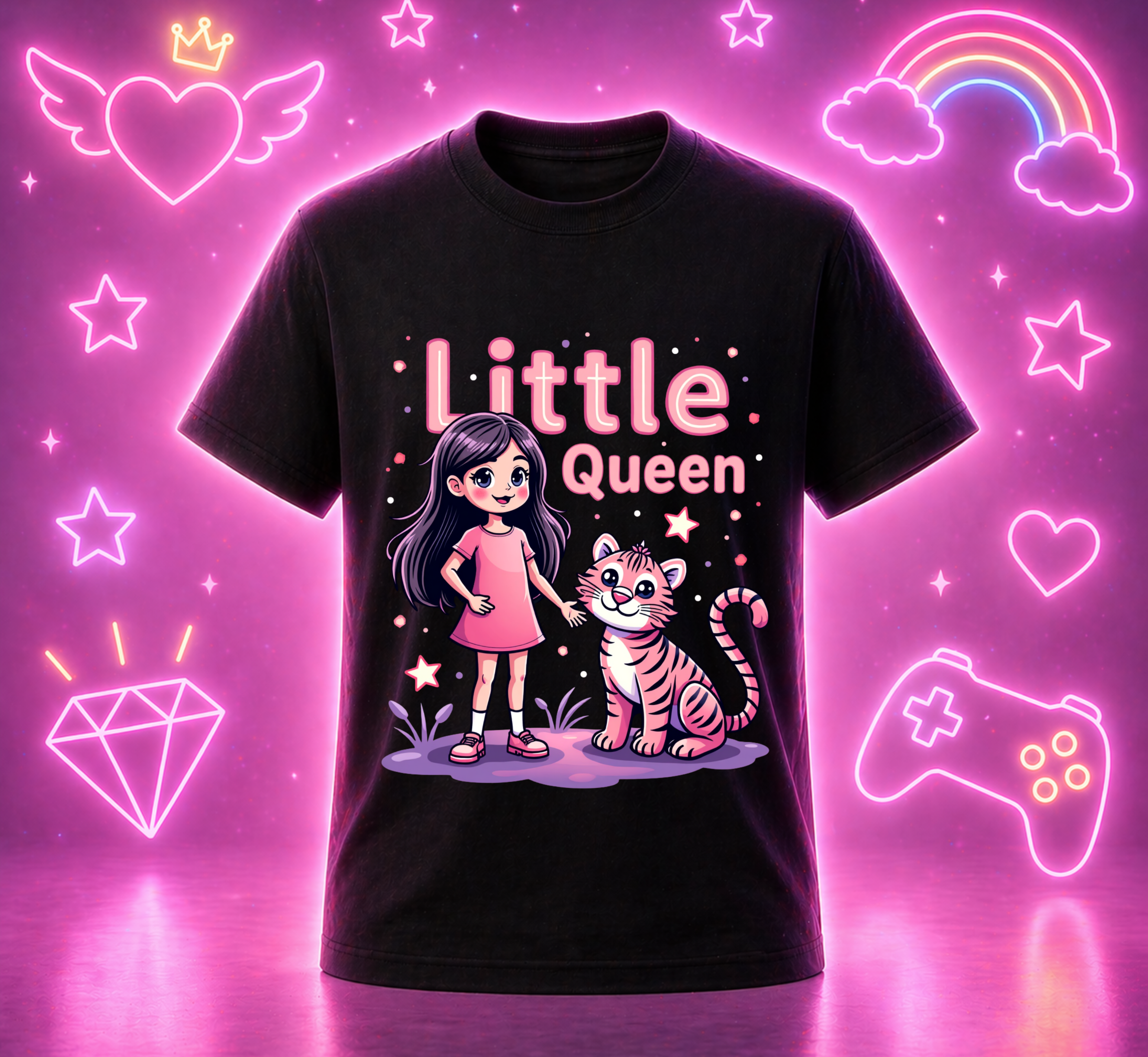 D274-Youth classic tee-"LITTLE QUEEN"