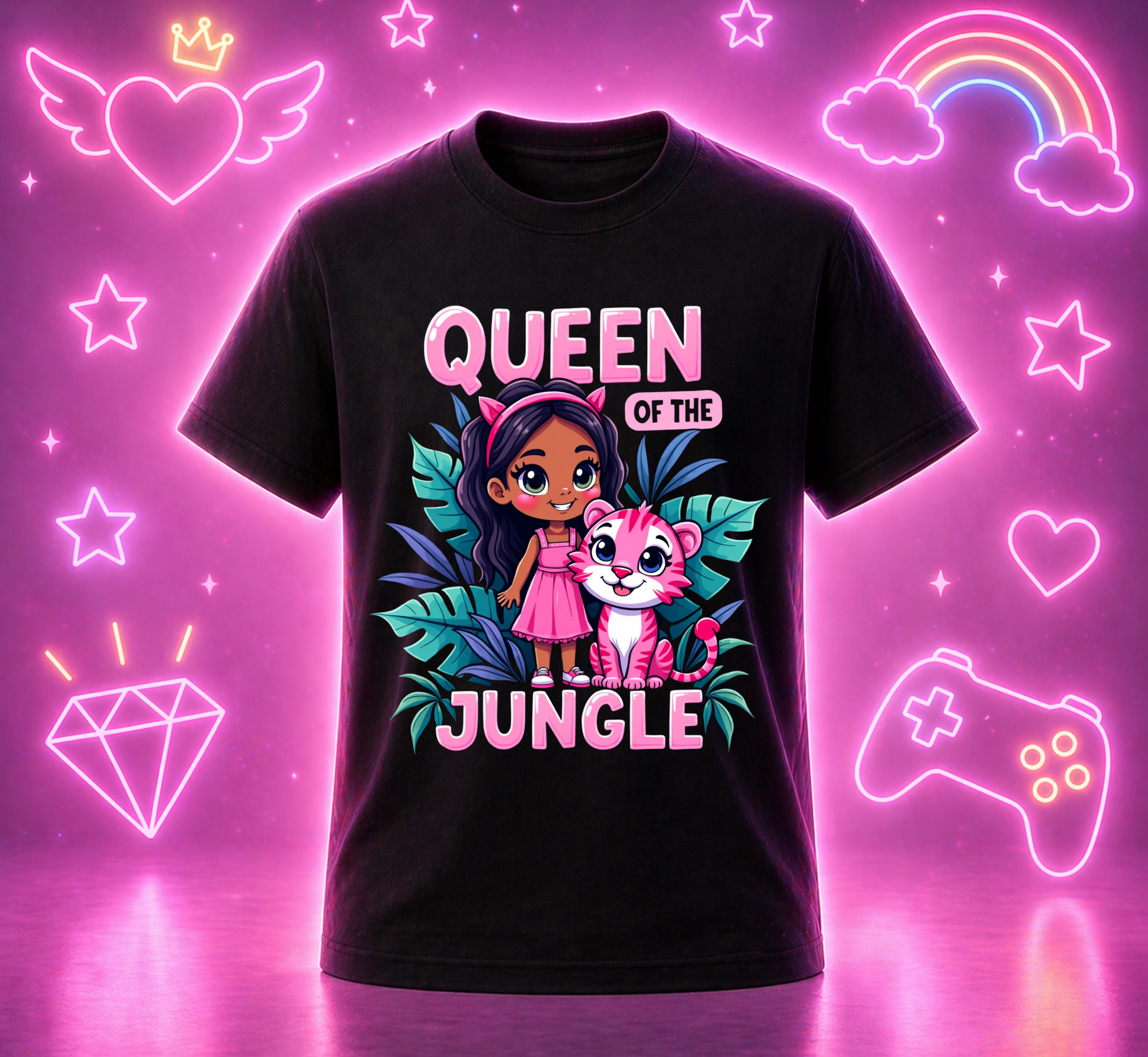 D276-Youth classic tee-"QUEEN OF THE JUNGLE"