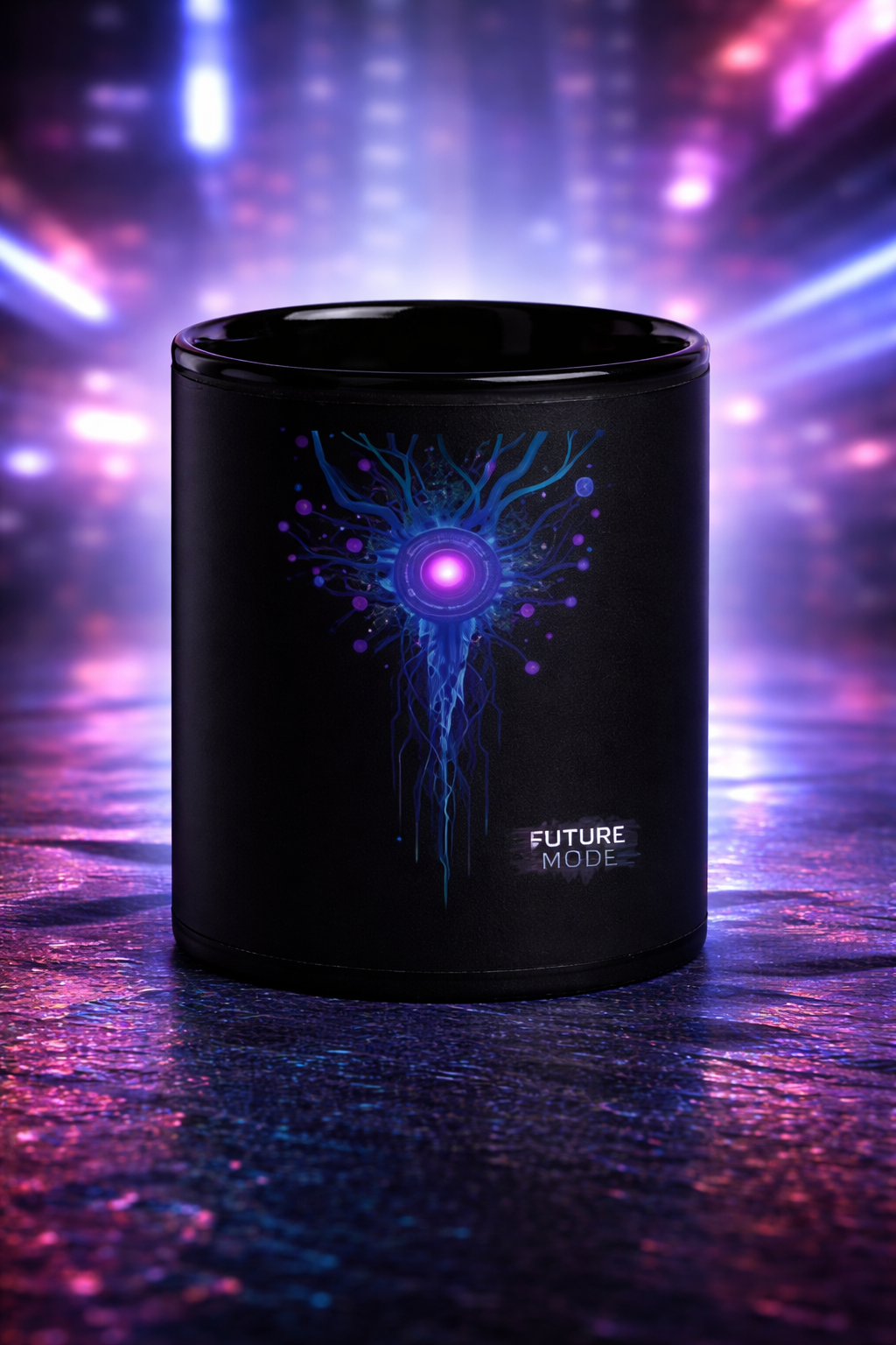 Future Mode Energy Core Mug – Futuristic AI Design