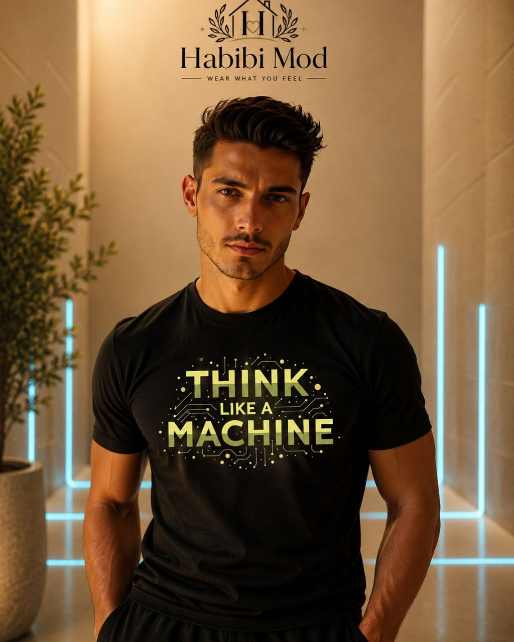 TG001 - THINK LIKE MACHINE Tee