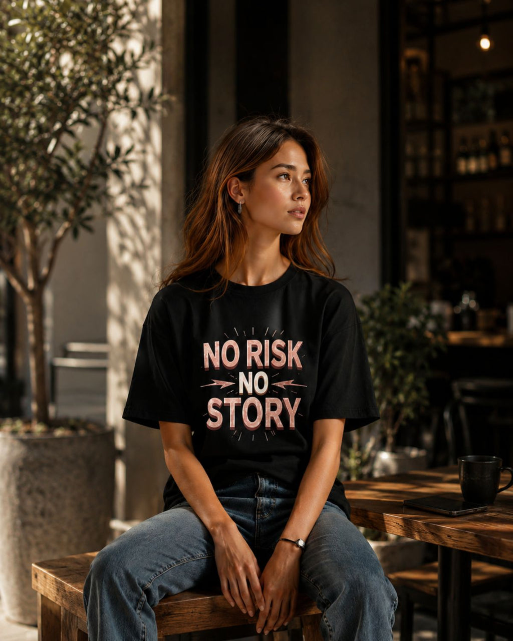 DM003 - NO RISK NO STORY Tee
