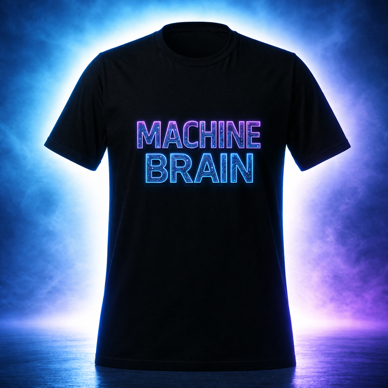 D012-Unisex T-Shirt - "MACHINE BRAIN" Design