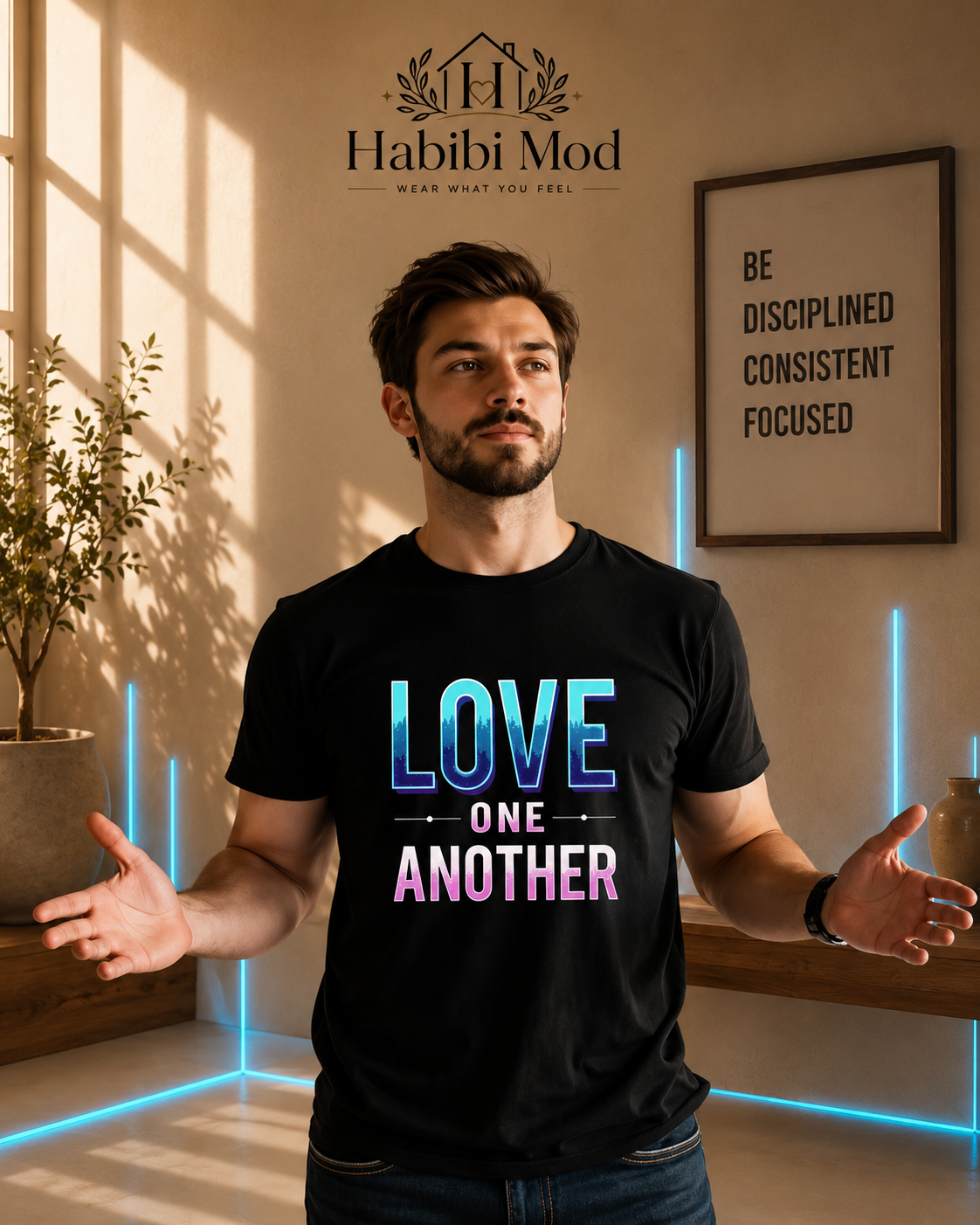 Unisex –  LOVE ONE ANOTHER Tee
