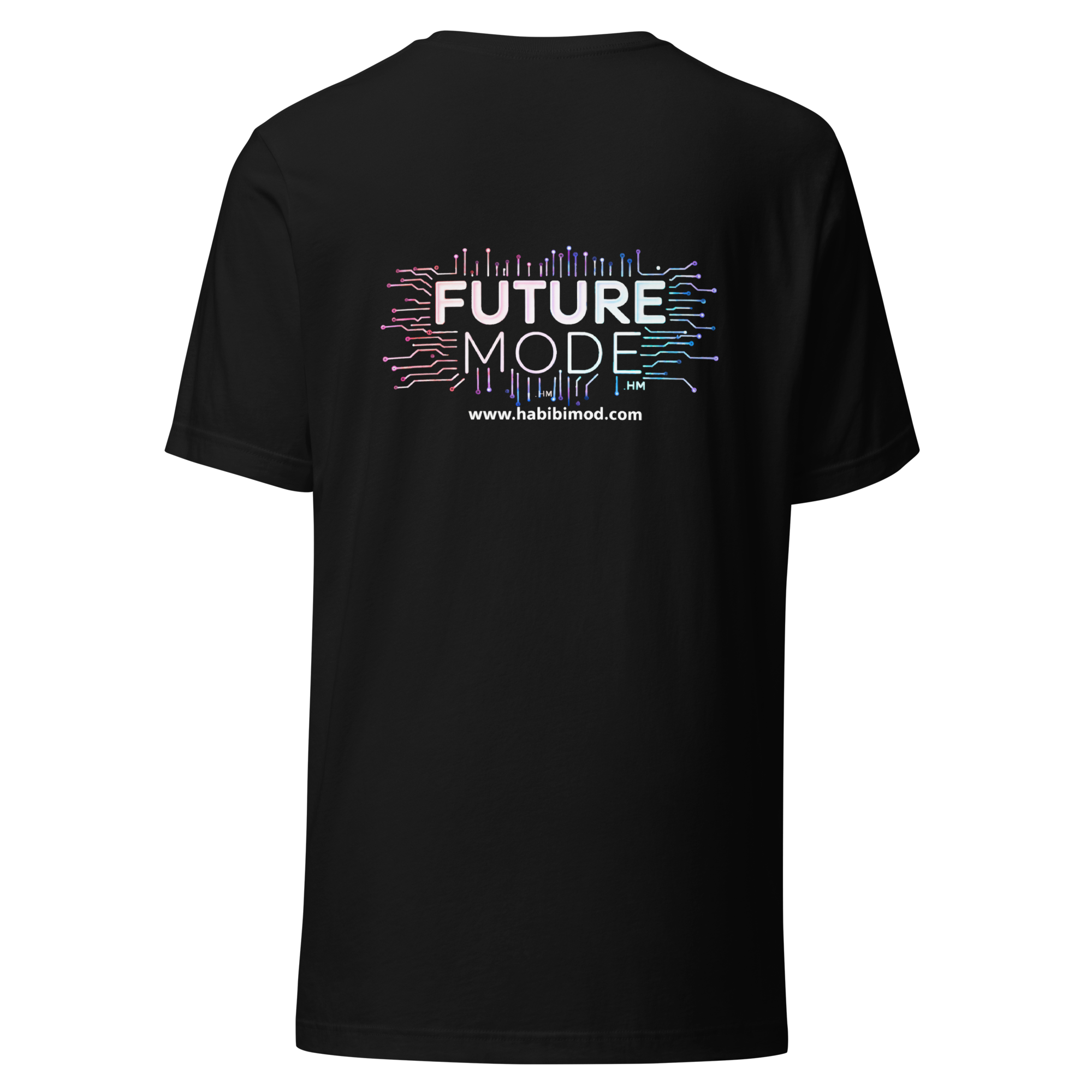 D063-Unisex t-shirt - Futuristic neon design, bold large text "SPRING MODE"