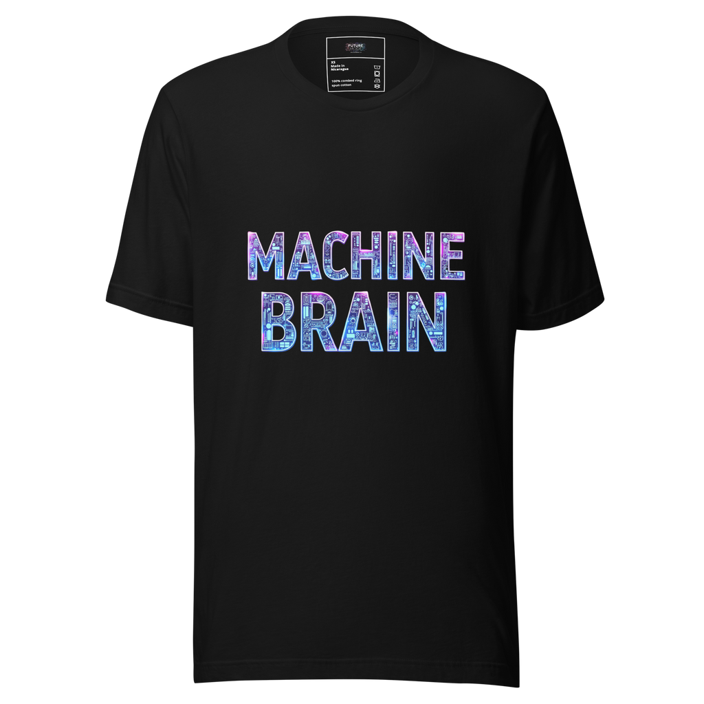 D012-Unisex T-Shirt - "MACHINE BRAIN" Design