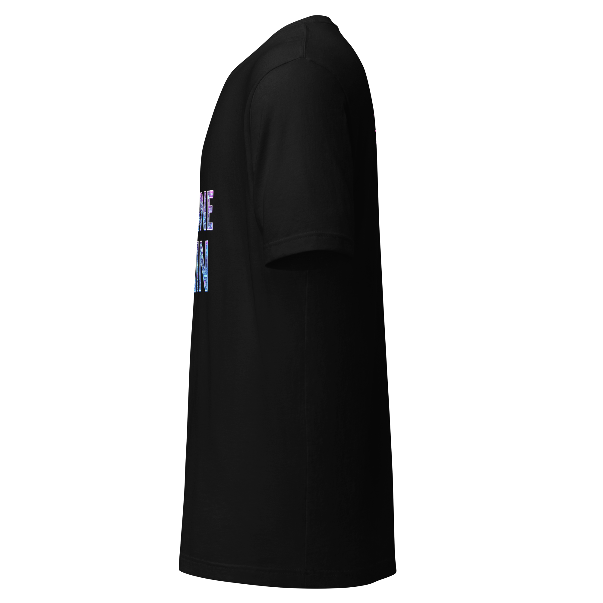 D012-Unisex t-shirt - big bold typography "MACHINE BRAIN",