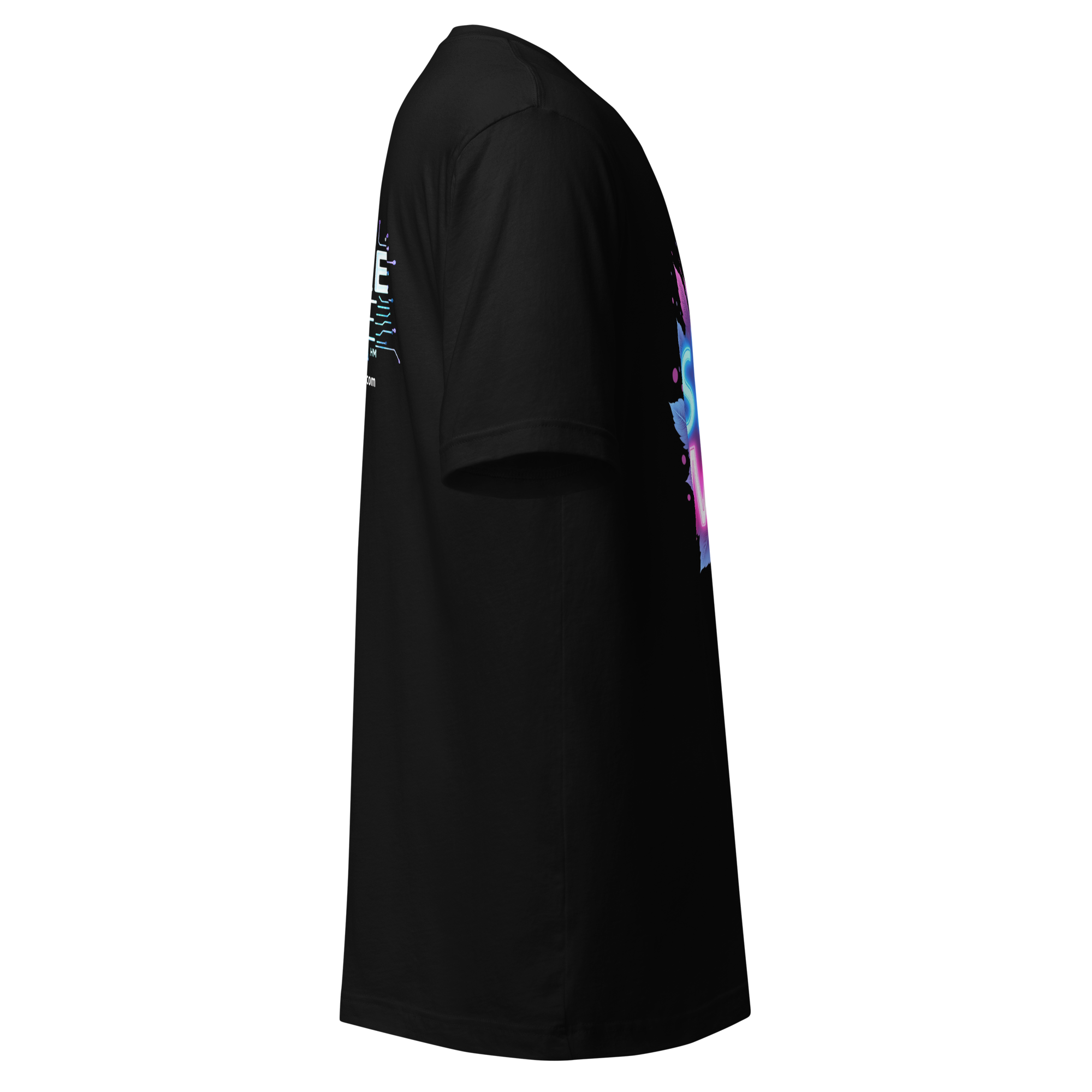 D063-Unisex t-shirt - Futuristic neon design, bold large text "SPRING MODE"